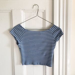 Brandy Melville Stripped Crop Top